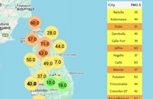 Air Quality reaches slightly unhealthy levels in several areas