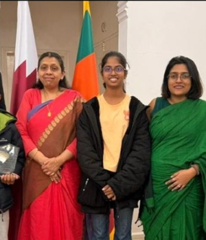 Sri Lanka Embassy in Doha honours young table tennis stars