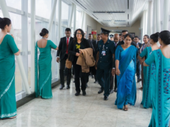 PM Harini returns from Davos after key meetings at WEF