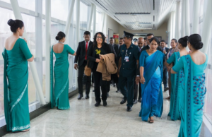 PM Harini returns from Davos after key meetings at WEF