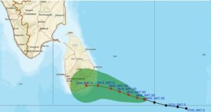 Deep depression expected to enter Sri Lanka’s coast tomorrow
