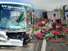 Lorry-bus collision on Southern Expressway