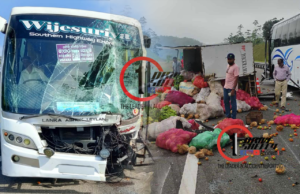 Lorry-bus collision on Southern Expressway