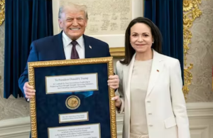 Venezuela: Machado presents Trump her Nobel Peace Prize