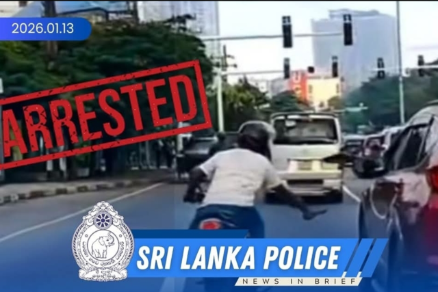 Police arrest motorcyclist after 4 vehicles attacked