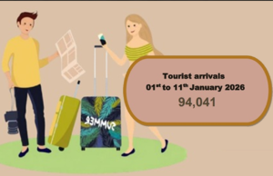 Over 94,000 tourists arrivals in the first 11 days of January