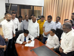 Wijeyadasa Rajapakshe assumes new role at SLFP