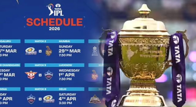 Schedule for first phase of IPL 2026 released