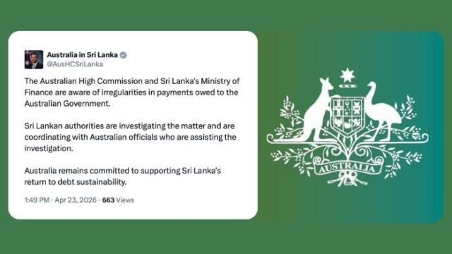 Australia confirms payment irregularities as Sri Lanka probes cyber fraud