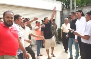 Protesters near Finance Secretary’s residence attacked with cow dung