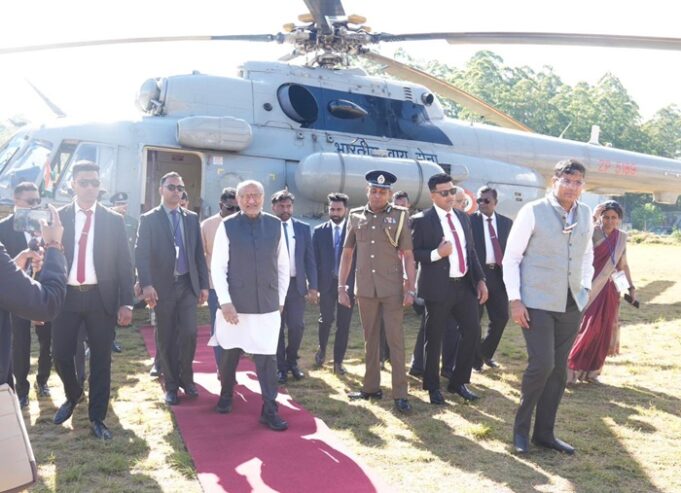 Indian Vice President inspects Indian housing project in Nuwara Eliya