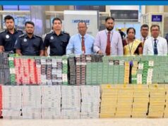 Chinese national arrested at BIA with Rs. 35 Mn cigarette haul