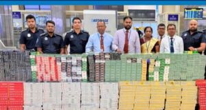 Chinese national arrested at BIA with Rs. 35 Mn cigarette haul