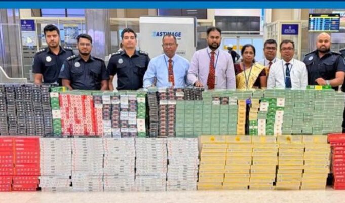 Chinese national arrested at BIA with Rs. 35 Mn cigarette haul