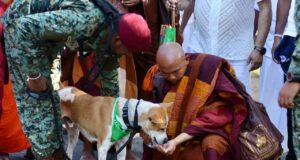 Selfie frenzy disrupts Walk for Peace, Aloka dog falls ill