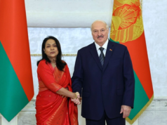 Sri Lankan Ambassador presents Letters of Credence to President of Belarus