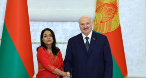 Sri Lankan Ambassador presents Letters of Credence to President of Belarus