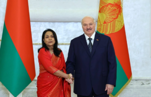 Sri Lankan Ambassador presents Letters of Credence to President of Belarus