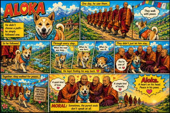 ALOKA the PEACE dog