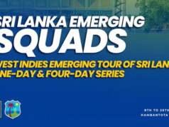 Sri Lanka squads for the West Indies Emerging Tour announced