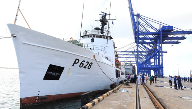 US-donated P628 patrol vessel arrives in Colombo