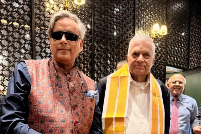 Tharoor praises Ranil’s ‘Sacrifices and Services’, says History will be kinder