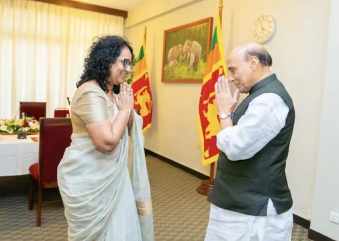 PM meets Indian Defence Minister Rajnath Singh in Parliament