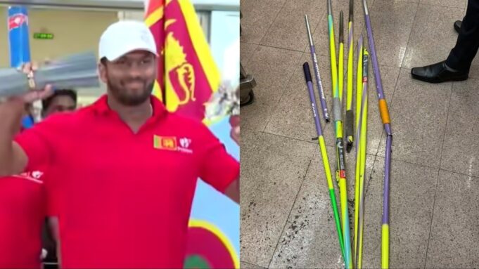 Rumesh Tharanga’s javelins damaged during flight back to Sri Lanka