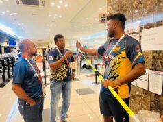 Sports Ministry hands over new javelin to Rumesh Tharanga in Japan