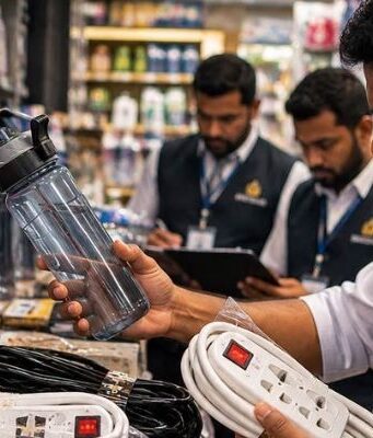 Traders fined Rs. 240,000 over uncertified plastic bottles, electrical extension cords
